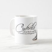 Kaffee Tasse Aschenputtel Silberschuhe Zitat Tea C (Vorderseite Links)