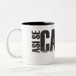 Kaffee-Tasse Asi Se Canta Zweifarbige Tasse