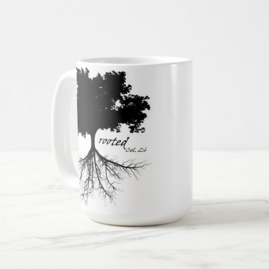 Kaffee-Tasse (Baum mit Wurzeln) Kaffeetasse (Vorderseite Links)