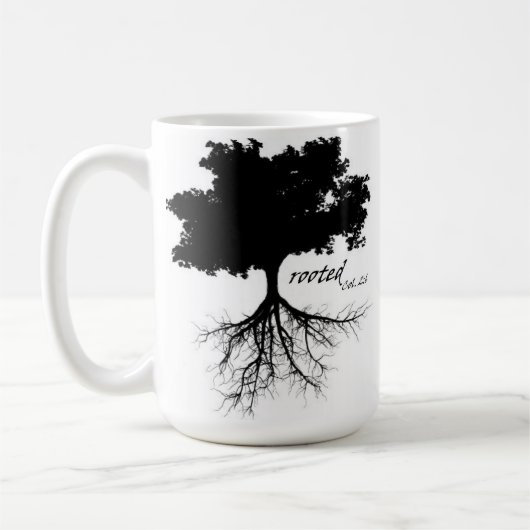 Kaffee-Tasse (Baum mit Wurzeln) Kaffeetasse (Links)