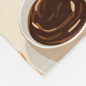 Kaffee Tasse & Bean Fleece Blanket (Ecke)