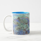 Kaffee-Tasse--Blaues Kupfer Zweifarbige Tasse (Links)