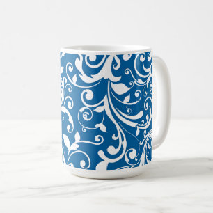Kaffee Tasse-Blue-Wirbel Kaffeetasse