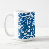 Kaffee Tasse-Blue-Wirbel Kaffeetasse (Links)
