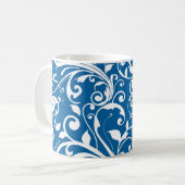 Kaffee Tasse-Blue-Wirbel Kaffeetasse (Vorderseite Links)