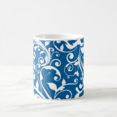 Kaffee Tasse-Blue-Wirbel Kaffeetasse (Mittel)