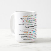 Kaffee-Tasse - Chicago-Sprachen Kaffeetasse (Vorderseite Links)