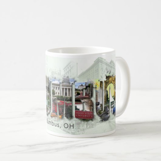 Kaffee-Tasse Columbus, OH- Kaffeetasse (VorderseiteRechts)