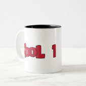 Kaffee-Tasse COOL 1 Design Zweifarbige Tasse (Vorderseite Links)