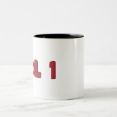 Kaffee-Tasse COOL 1 Design Zweifarbige Tasse (Mittel)