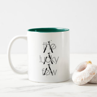 Kaffee-Tasse "das glückliche wenige " Zweifarbige Tasse