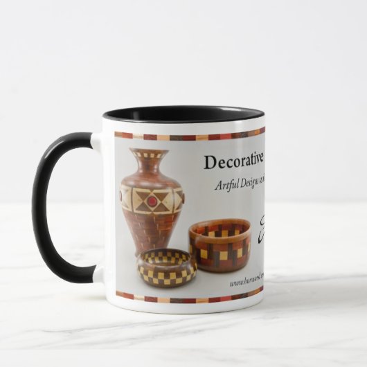 Kaffee-Tasse - dekoratives Woodturning Tasse (Links)