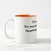 Kaffee-Tasse: Dennoch bestand sie fort Zweifarbige Tasse (Links)