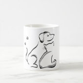 Kaffee-Tasse der besten Freunde der Katze und des Kaffeetasse (Mittel)