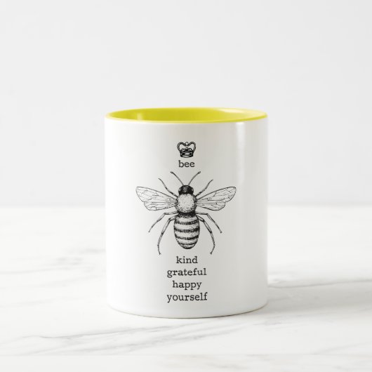 Kaffee-Tasse der Bienen-sich Zweifarbige Tasse (Mittel)