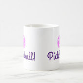 Kaffee-Tasse der Damen-Pickleball (Rosa und Lila) Kaffeetasse (Mittel)