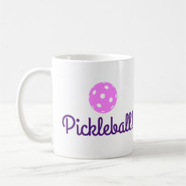 Kaffee-Tasse der Damen-Pickleball (Rosa und Lila) Kaffeetasse
