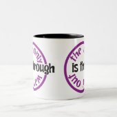 Kaffee-Tasse - der einzige Ausweg ist durch Zweifarbige Tasse (Mittel)