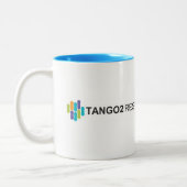 Kaffee-Tasse der Forschungs-TANGO2 Zweifarbige Tasse (Links)