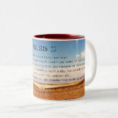 Kaffee-Tasse der Psalm-23 Zweifarbige Tasse (VorderseiteRechts)