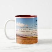 Kaffee-Tasse der Psalm-23 Zweifarbige Tasse (Links)