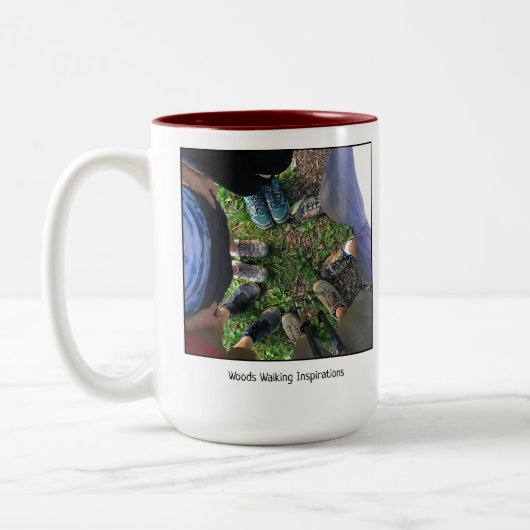 Kaffee-Tasse der Stadt-Ruhe-gehende Zweifarbige Tasse (Links)