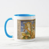 Kaffee-Tasse--Deruta Fliesen-Dame Tasse (Links)
