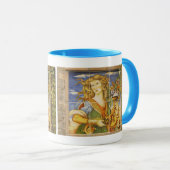 Kaffee-Tasse--Deruta Fliesen-Dame Tasse (VorderseiteRechts)