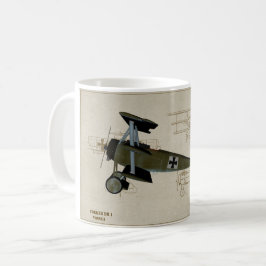 Kaffee-Tasse des Fokker-Dr 1 des Kämpfer-WWI Kaffeetasse