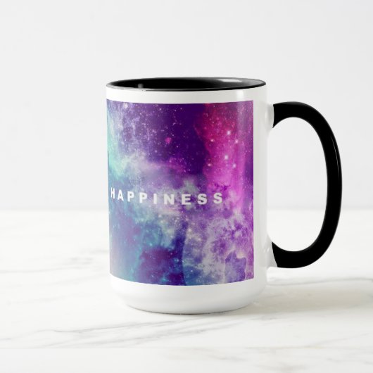 Kaffee-Tasse des Galaxie-Glück-15oz Tasse (Rechts)