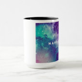 Kaffee-Tasse des Galaxie-Glück-15oz Tasse (Zentrum)