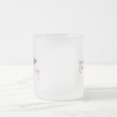 Kaffee-Tasse des gutenmorgens im Rosen-Gold Mattglastasse (Mittel)