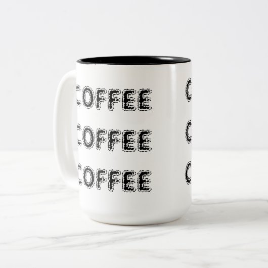 KAFFEE Tasse des KAFFEE-COFEE - besonders (Vorderseite Links)