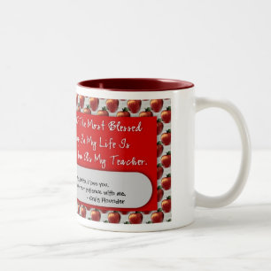 Kaffee-Tasse des Lehrers der Anerkennungs-15oz Zweifarbige Tasse