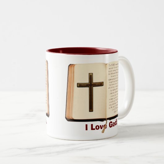 Kaffee-Tasse des Psalm-23 Zweifarbige Tasse (VorderseiteRechts)