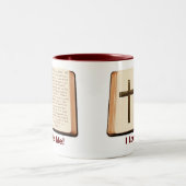 Kaffee-Tasse des Psalm-23 Zweifarbige Tasse (Mittel)
