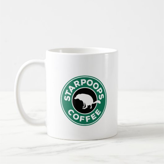 Kaffee-Tasse des Wolfs Ralf - Starpoops Kaffeetasse (Links)