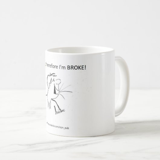 Kaffee Tasse, die ich lehre Kaffeetasse (VorderseiteRechts)