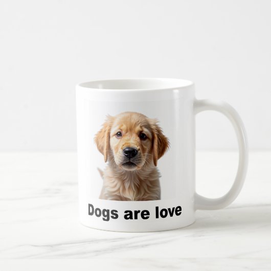 Kaffee-Tasse, die stolz verkündet: "Hunde sind Lie Kaffeetasse (Rechts)