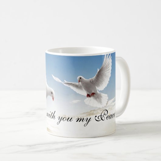 Kaffee Tasse Dove Peace (VorderseiteRechts)