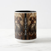 Kaffee-Tasse, "Drei Hundebrücken" Toter Kopf Fred Zweifarbige Tasse (Mittel)