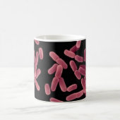 Kaffee-Tasse - E Coli (rot auf Schwarzem) Kaffeetasse (Mittel)