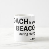 Kaffee-Tasse - 'ein Zug ist Ihr Leuchtfeuer… " Kaffeetasse (Mittel)