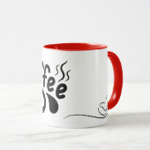 Kaffee-Tasse - Einfach Minimalistischer Kaffee-Cup Tasse (VorderseiteRechts)