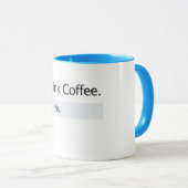 Kaffee-Tasse Facebook greift oben ab Tasse (VorderseiteRechts)