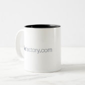 Kaffee-Tasse "falten Sie dieses Gedankens" Zweifarbige Tasse (Vorderseite Links)