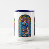 Kaffee-Tasse Frieden auf Erden vor Raphaelite Xmas Tasse (Zentrum)