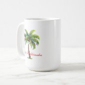 Kaffee Tasse Frohe Weihnachten/Mele Kalikimaka (Vorderseite Links)