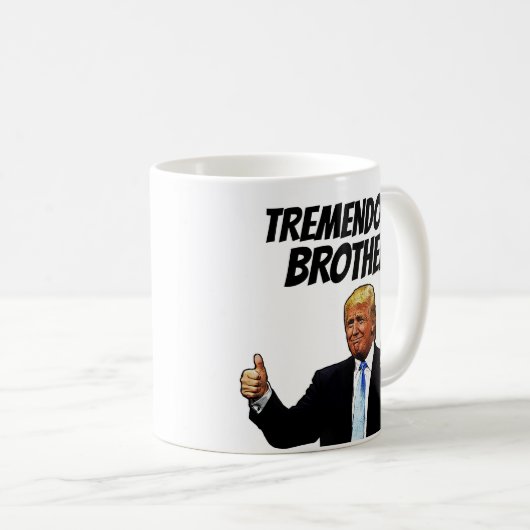KAFFEE-TASSE, FUNNY DONALD TRUMP KAFFEETASSE (VorderseiteRechts)