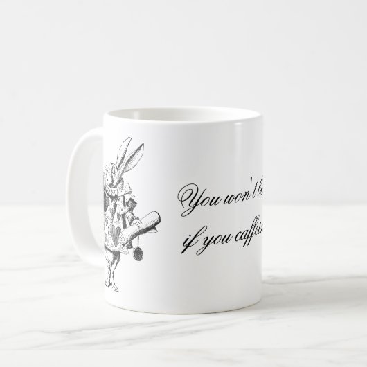 Kaffee Tasse für diejenigen, die Alice im Wunderla (Vorderseite Links)